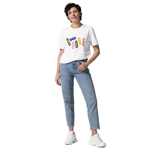 Groove Letters — Unisex organic cotton t-shirt