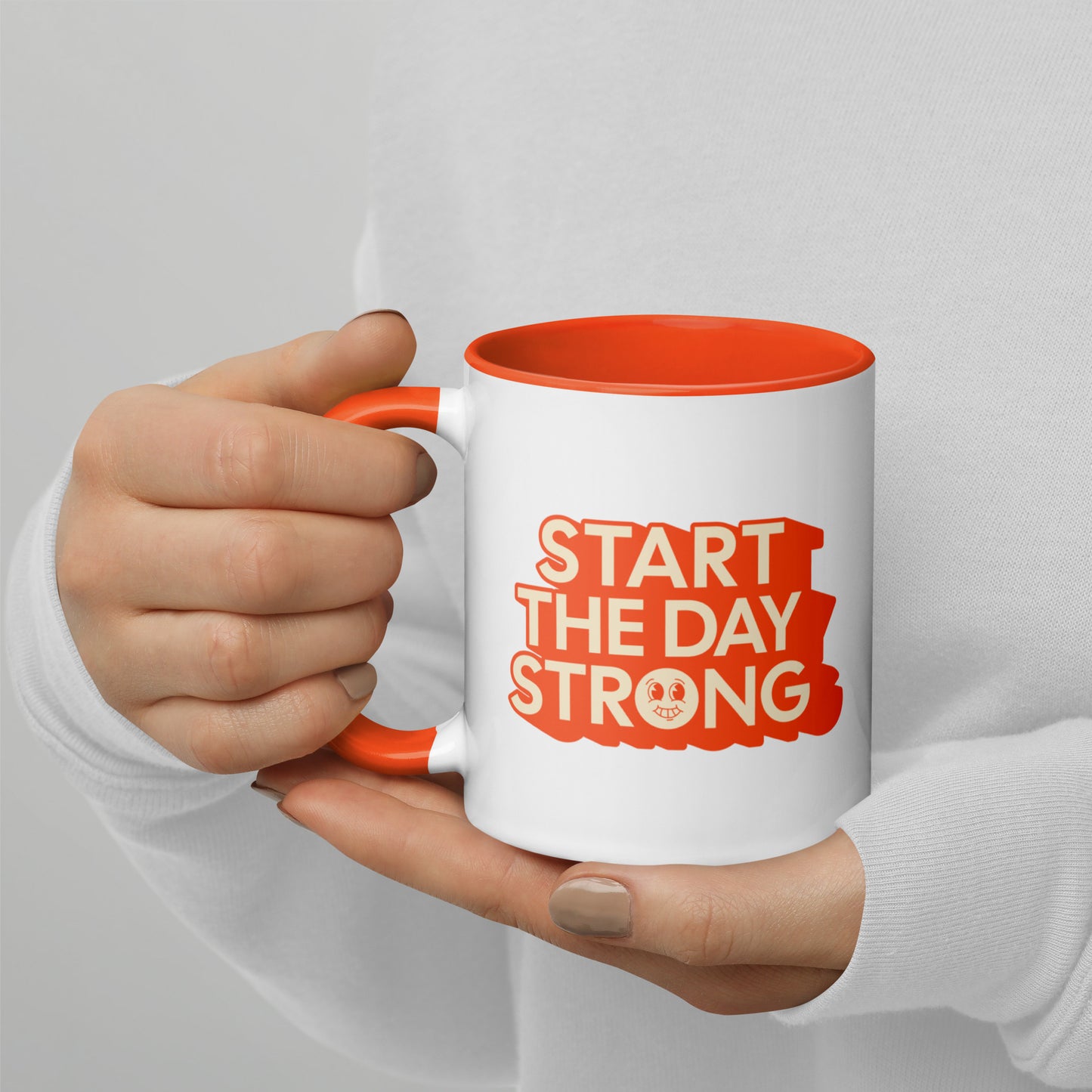 Start the day strong — Mug with Color Inside
